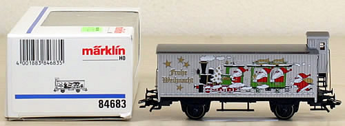Consignment 84683 - Marklin 84683 Christmas Box Car Frohe Weihnacht 1995