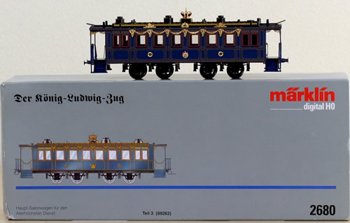 Consignment 89262-2680 - Marklin 89262 King Ludwig Main Salon Car for His Majesty