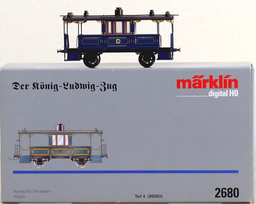 Consignment 89263-2680 - Marklin 89263 King Ludwig Observation Car