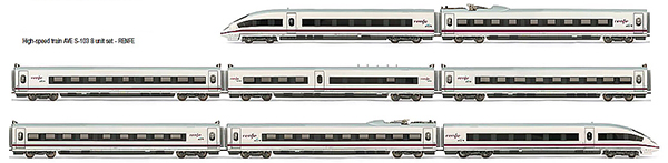 Consignment AR2022 - Arnold 2022 - High-speed train AVE S-103 7 unit set - RENFE