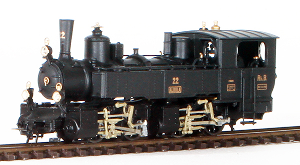 Consignment BE1293112 - Bemo (Exclusive Metal Collection) Swiss Steam Locomotive Class G 2x2/2 Albula of the RhB 