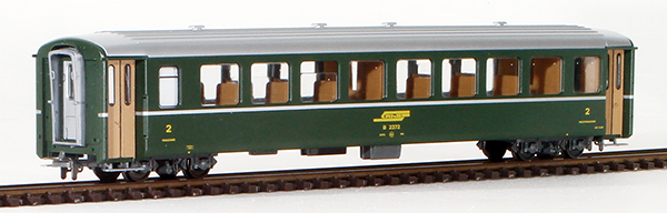 Consignment BE3250112 - Bemo Swiss 2nd Class Passenger Car of the RhB 