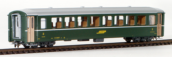 Consignment BE3250117 - Bemo Swiss 2nd Class Passenger Car of the RhB