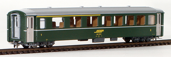 Consignment BE3251114 - Bemo Swiss 2nd Class Passenger Car of the RhB