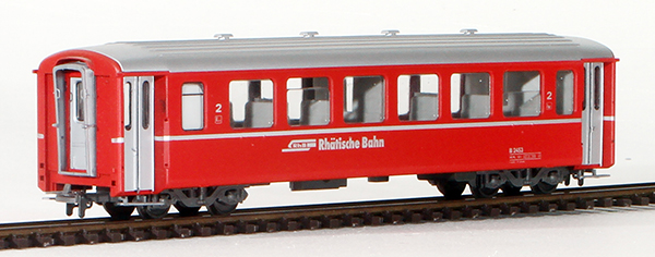 Consignment BE3261 - Bemo Swiss 2nd Class Passenger Car of the RhB