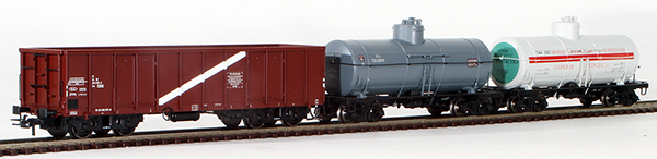 Consignment BR2061 - Brawa Russian 3-Piece Freight Car Set of the SZD