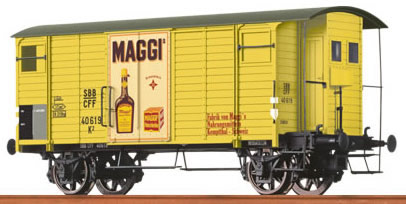 Consignment BR47826 - Brawa 47826 Swiss Covered Freight Car K2 Maggi of the SBB