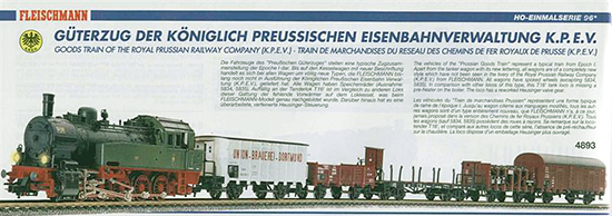 Consignment F4893 - Fleischmann 4893 Prussian Freight Car Set