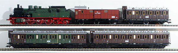 Consignment FL4890 - Fleischmann Prussian 5-Piece Passenger Train Set of the K.P.E.V.