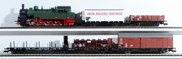 Consignment FL4893 - Fleischmann Prussian 6-Piece Goods Train Set of the K.P.E.V.
