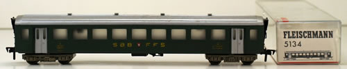 Consignment FL5134 - Fleischmann Passenger Coach 2nd Class of the SBB