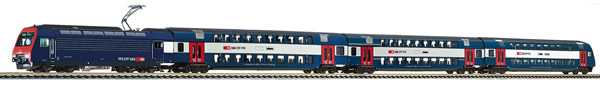Consignment FL781902 - Fleischmann 781902 - Swiss Train set „Zürcher S-Bahn“ with locomotive Re 450 of the SBB/ZVV