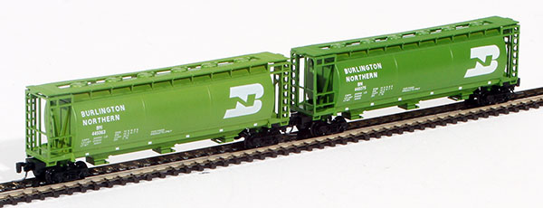 Consignment FT1002-2 - Full Throttle American 2-Piece Cylindrical Hopper Set of the Burlington Northern