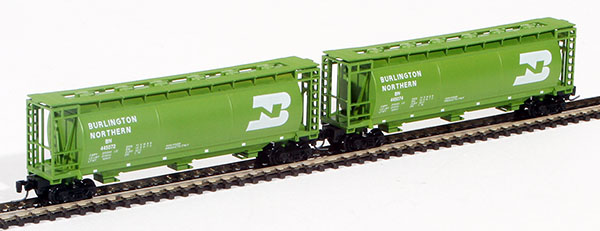 Consignment FT1002A-2 - Full Throttle American 2-Piece Cylindrical Hopper Set of the Burlington Northern