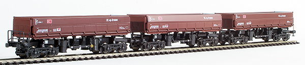 Consignment GU44011 - Gutzold German 3-Piece Freight Car Set SGKW UIC-ep-Bremse of the DB/AG
