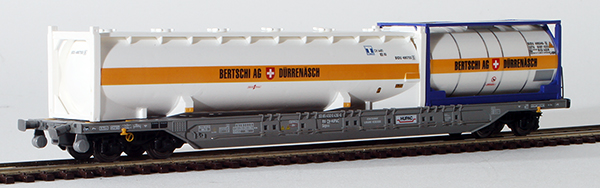 Consignment KO10389.02 - KombiModell Swiss Flat Car with 40 Silo Container and 20 Tank Container
