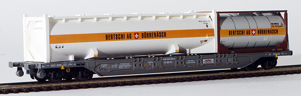 Consignment KO10389.03 - KombiModell Swiss Flat Car with 40 Silo Container and 20 Tank Container