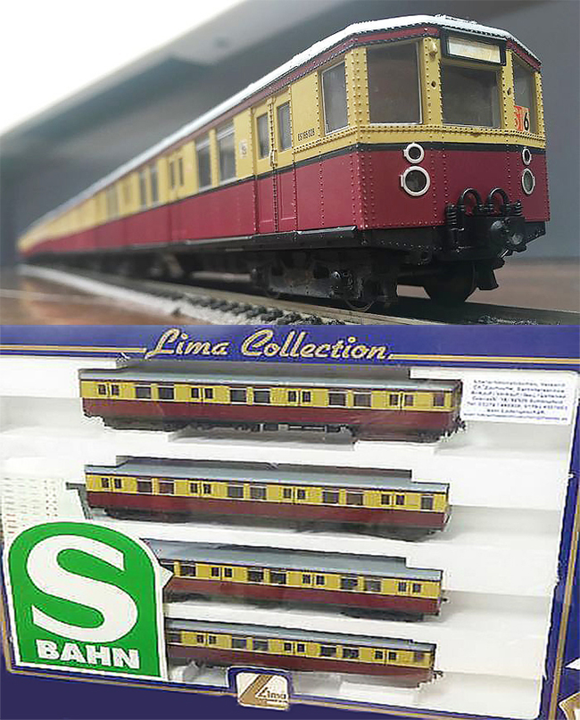 Consignment L179934 - Lima 179934 German Beliner 4pc S-Bahn Railcar Set of the DR