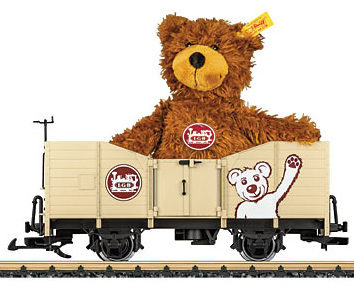 Consignment LG41229 - LGB 41229 - Open Goods Wagon with load Steiff Teddy