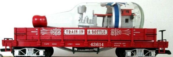 Consignment LG43614 - LGB Train in a Bottle Red Flat Car