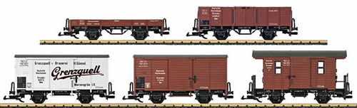Consignment LG49450 - LGB 49450 - DRG Freight Car Set