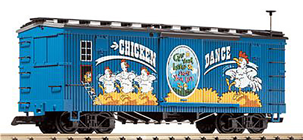 Consignment LGB44671 - LGB 44671 Chicken Dance Boxcar, Sound, Blue, Collection Item