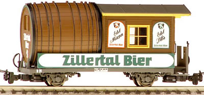 Consignment LI378000 - Liliput 378000 - Fasslwagen Zillertal-Bier barrel truck, Zillertalbahn epoch V