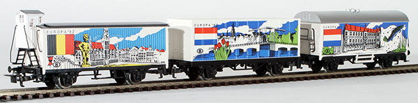 Consignment MA1992SSE - Marklin 3-Piece EUROPA 1992 Special Series Freight Car Set