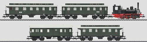 Consignment MA26555 - Marklin 26555 - Dgtl DB Era IIIa Branch Line Passenger Train (L)