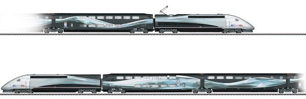 Consignment MA37797 - Marklin 37797 - Dgtl SNCF TGV Duplex V 150 High-Speed Train World Record Run 2007, Era VI