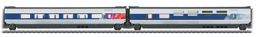 Consignment MA43446 - Marklin 43446 - 2pc French TGV POS Add-on Car Set 3 of the SNCF