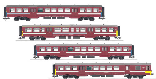 Consignment MA43542 - Marklin 43542 - SNCB/NMBS Commuter 4-Car Set