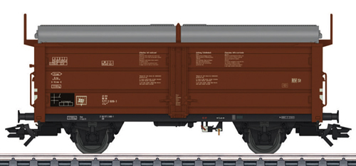 Consignment MA46196 - Marklin 46196 - German Tims 858 Sliding Roof / Sliding Wall Freight Car of the DB