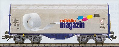 Consignment MA47201 - Marklin 47201 - Marklin Magazine Car 2001 Flat Car with Sliding Tarp Cover