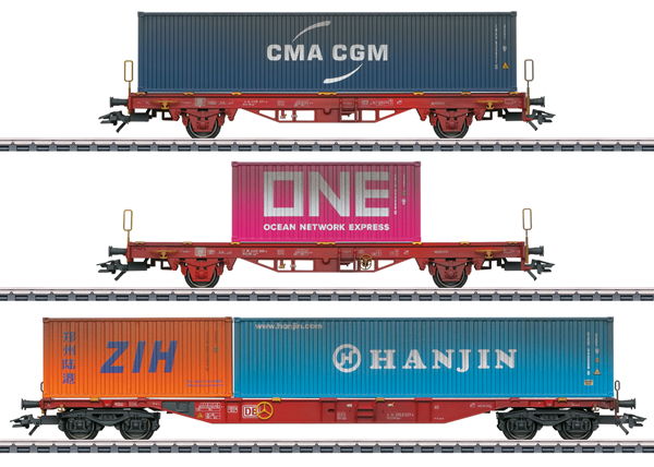 Consignment MA47580 - Marklin 47580 - German Container Car Set of the DB AG