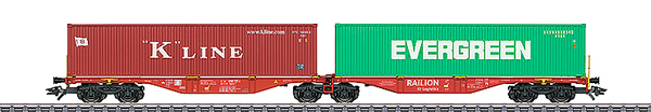 Consignment MA47800 - Marklin 47800 Double Container Wagen type Sggrss 80