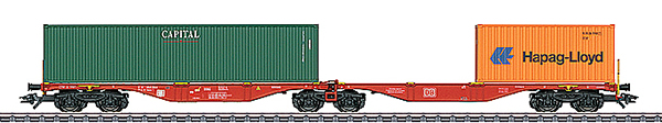 Consignment MA47801 - Marklin 47801 Double Container Wagon type Sggrss 80