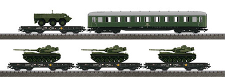 Consignment MA47951 - Marklin 47951 - German Federal Army: Tank Transport Train with Tank Crews Car (L)