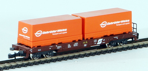 Consignment MA82282 - Marklin Austrian Gebruder Weiss Container Car of the OBB