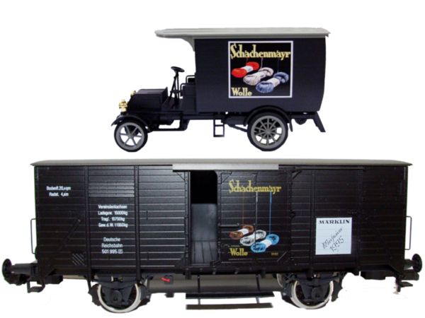 Consignment MA85895 - Marklin 85895 - 95 Museum Boxcar/Truck(D)95