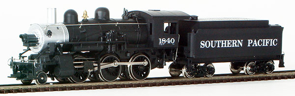 Consignment ME1840 - Mehano American 2-6-0 Steam Locomotive #1840 and Tender of the Southern Pacific