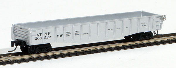 Consignment MT13104 - Micro-Trains American 50 Gondola, Fishbelly Side, w/ Drop Ends of the Atchison, Topeka & Santa Fe Railway 