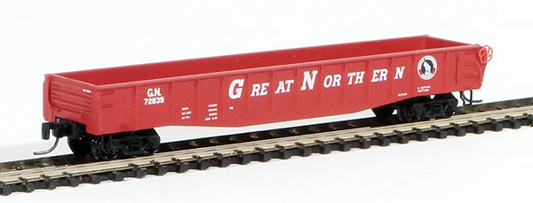 Consignment MT13106 - Micro-Trains American 50 Gondola, Fishbelly Side, w/ Drop Ends of the Great Northern Railway 