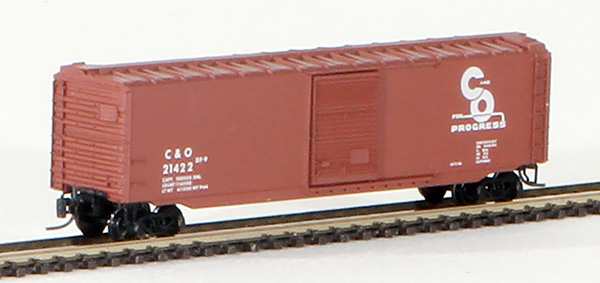 Consignment MT13504 - Micro-Trains American 50 Standard Boxcar, Single Door, of the Chesapeake & Ohio Railway