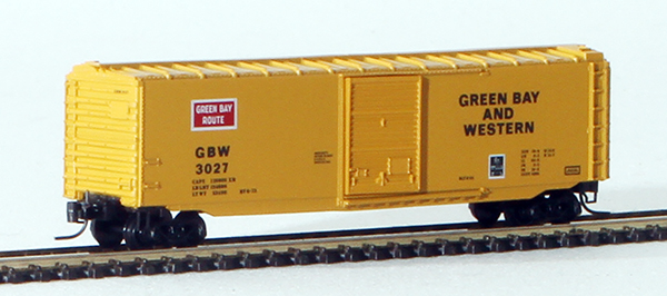 Consignment MT13510 - Micro-Trains American 50 Standard Boxcar, Single Door, of the Green Bay & Western Railroad