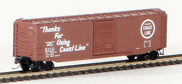 Consignment MT13511-31111 - Micro-Trains American 50 Standard Box Car, Single Door, of the Atlantic Coast Line Railroad