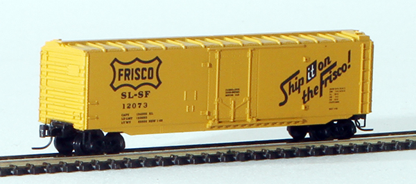 Consignment MT13602 - Micro-Trains American 50 Standard Boxcar, Plug Door, of the Frisco Railway