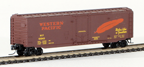 Consignment MT13603 - Micro-Trains American 50 Standar Boxcar, Plug Door, of the Western Pacific Railroad