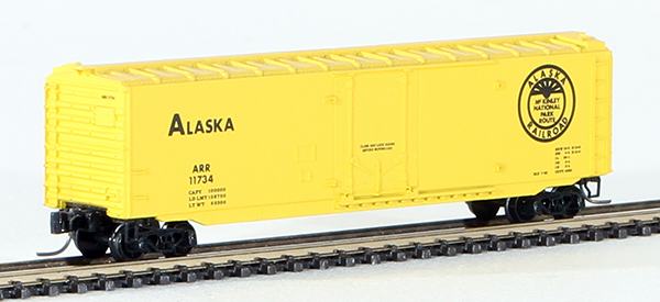 Consignment MT13609 - Micro-Trains American 50 Standard Boxcar, Plug Door, of the Alaska Railroad