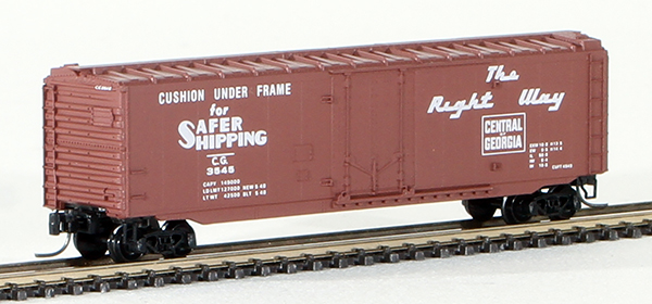 Consignment MT13612 - Micro-Trains American 50 Standard Boxcar, Plug Door, of the Central of Georgia Railway
